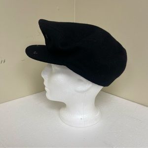 Vintage Country Gentleman Black Newsboy Hat Size M